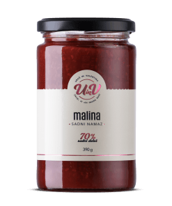 Marmelada MALINA 390g U&V