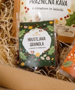 Praznična granola z lešniki in kakavom MINI