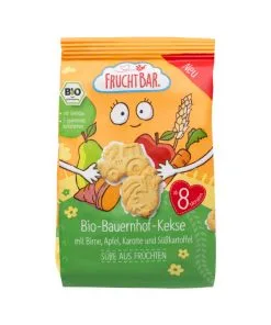 Bio piškoti JABOLKO,HRUŠKA, KORENJE, 100g Fruchtbar