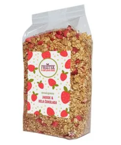 Fruštek granola jagode in bela čokolada MAXI 1kg