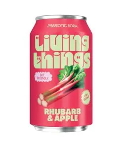 Livingthings Probiotična gazirana pijača Rabarbara & jabolko 330ml
