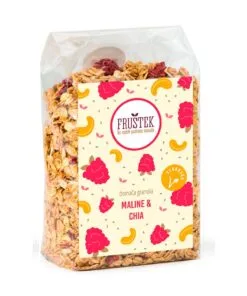 Fruštek granola z malinami 350g