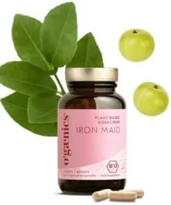 Ekološko železo rastlinskega izvora Iron Maid 60 kapsul Ogaenics